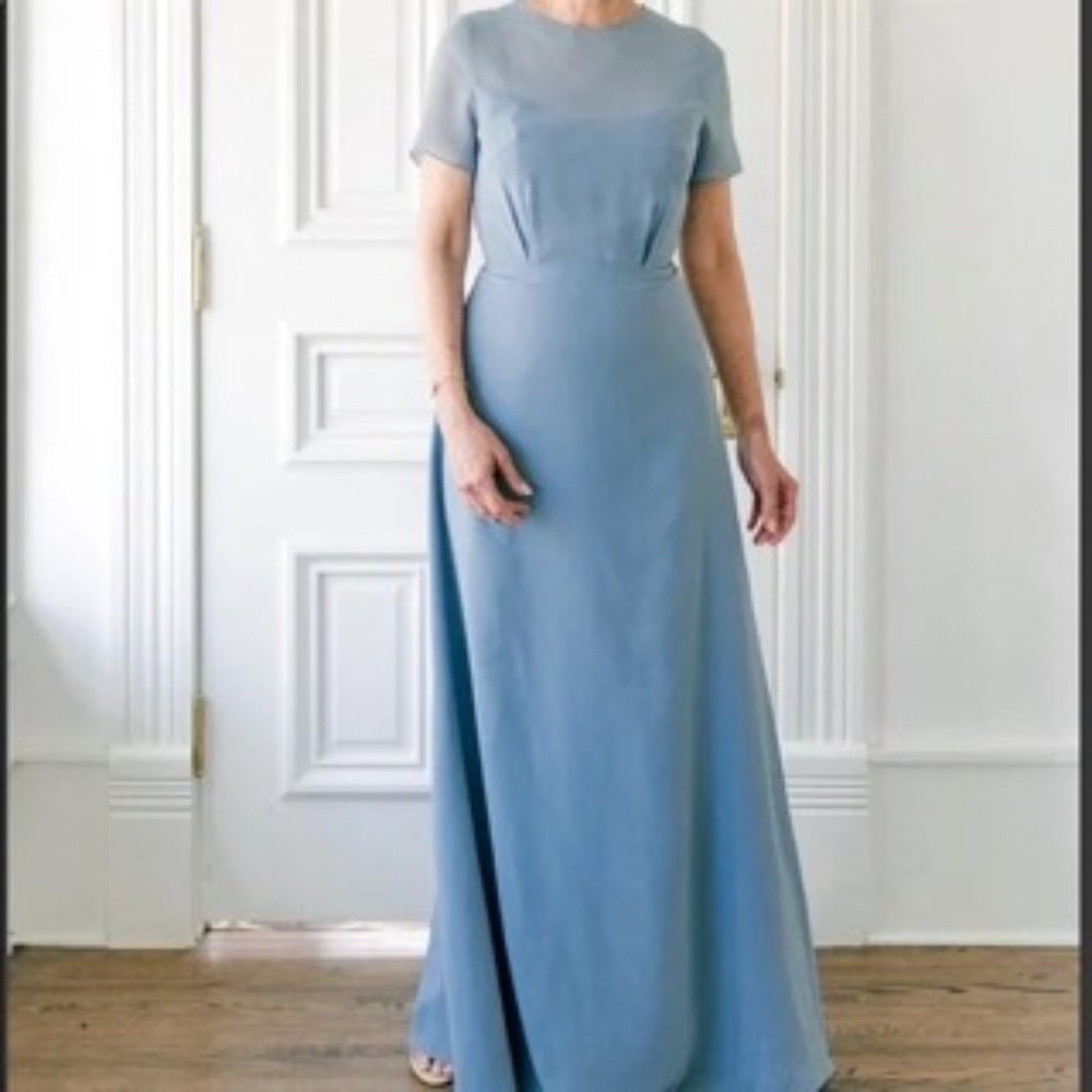 Revelry Eucalyptus Becca Chiffon (size 10)